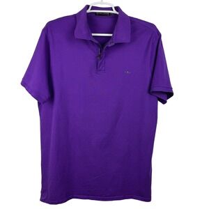 Ralph Lauren Black Label Men's Polo Size XL Purple‎ Half Zip Front Casual Shirt